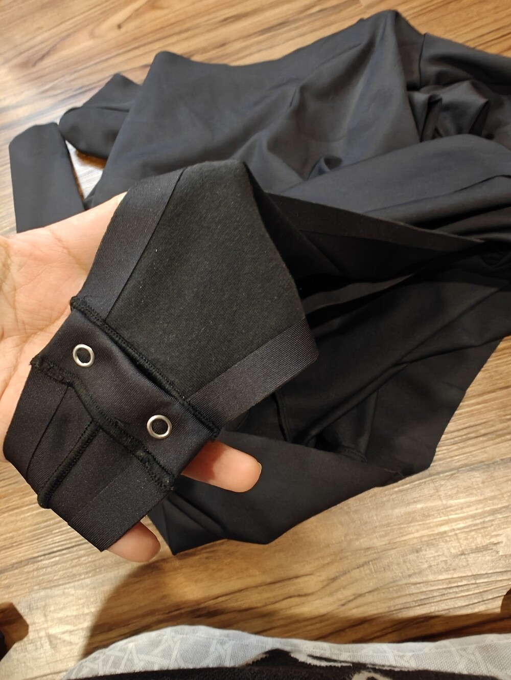 SKIMS Black Body Long Sleeve Slip Dress - Picture 10 of 12